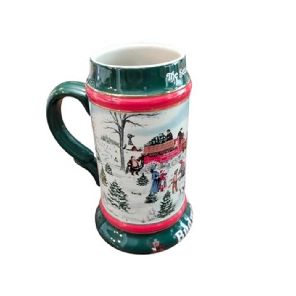 Vintage 1991 Budweiser Holiday Stein The‎ Season's Best Clydesdales Ceramarte